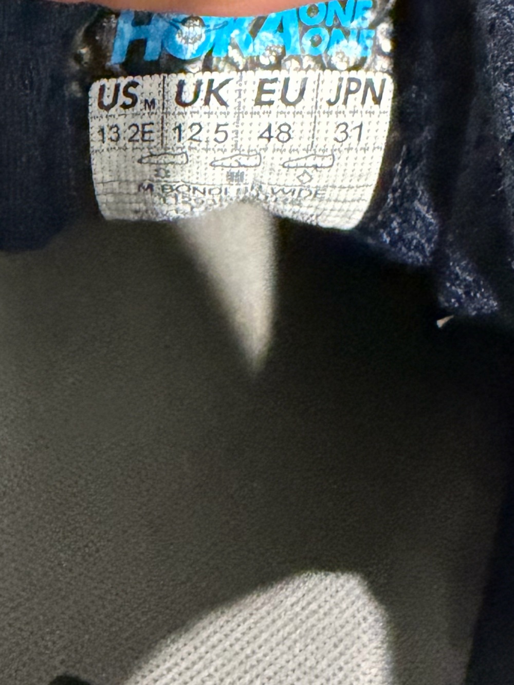 Hoka Men's Navy Athletic Running Sneakers - Picture 6 of 6